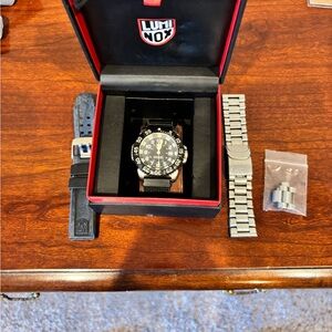Luminox Black and Silver Men's Watch